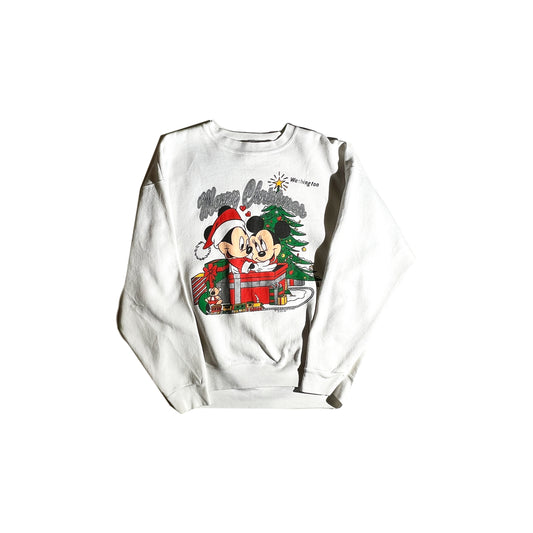 Vintage Mickey Christmas Sweater Crewneck Disney
