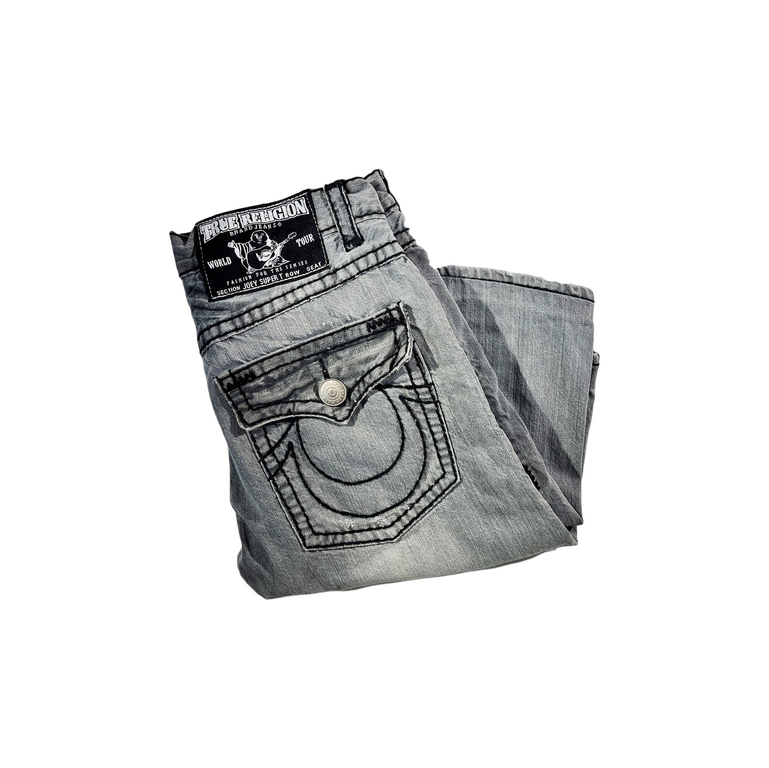 True religion 2024 distressed shorts