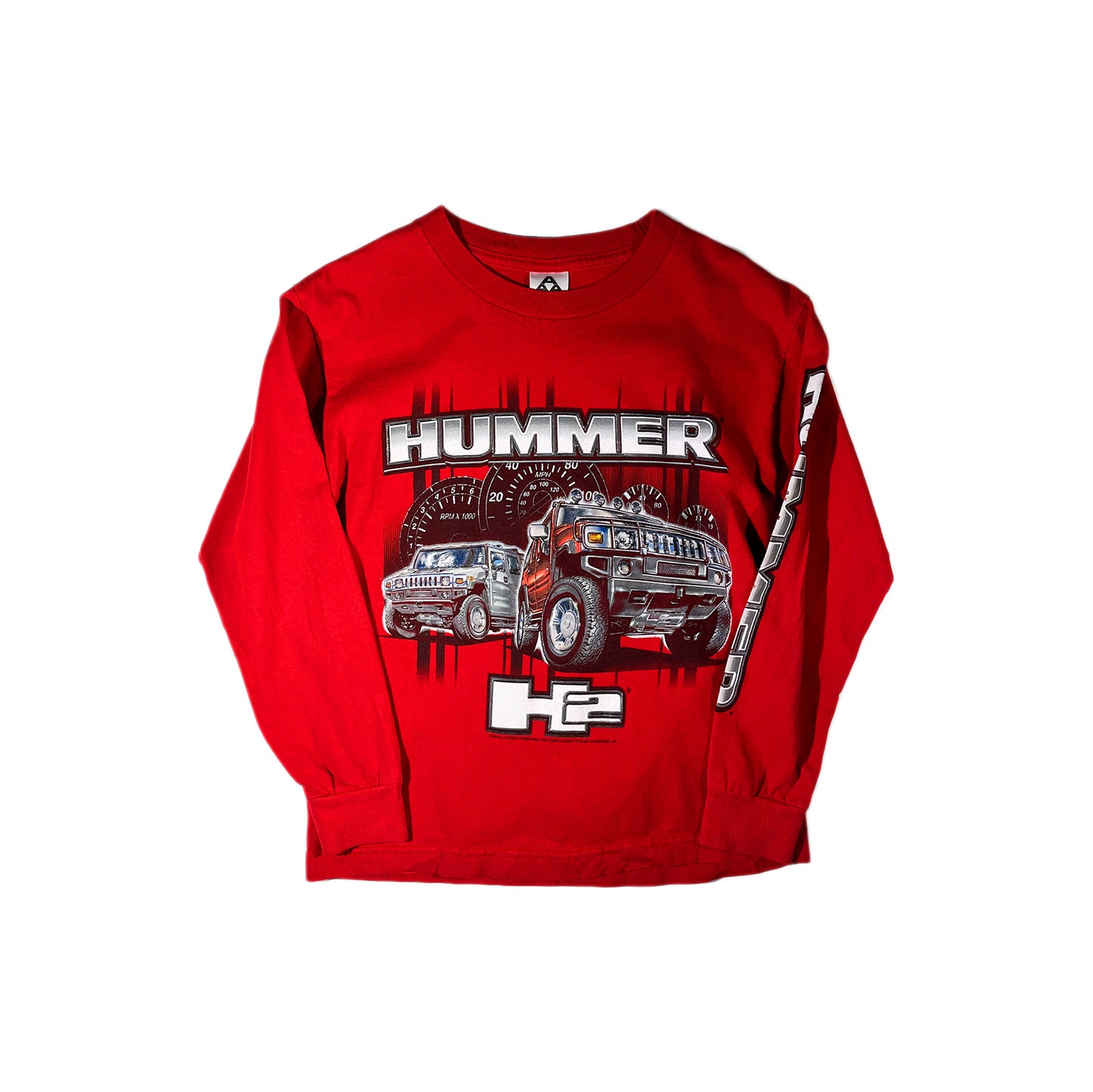 Vintage Hummer T-Shirt H2 Baby Tee GM Motors Y2K Car Truck Long