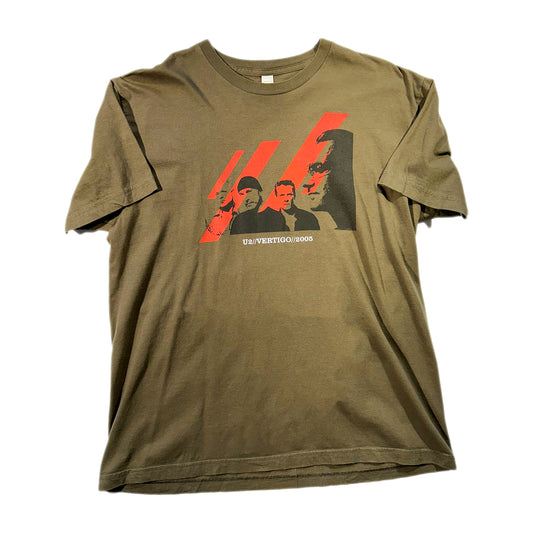 Vintage U2 T-Shirt Band Tee 2005 Vertigo Tour USA Made