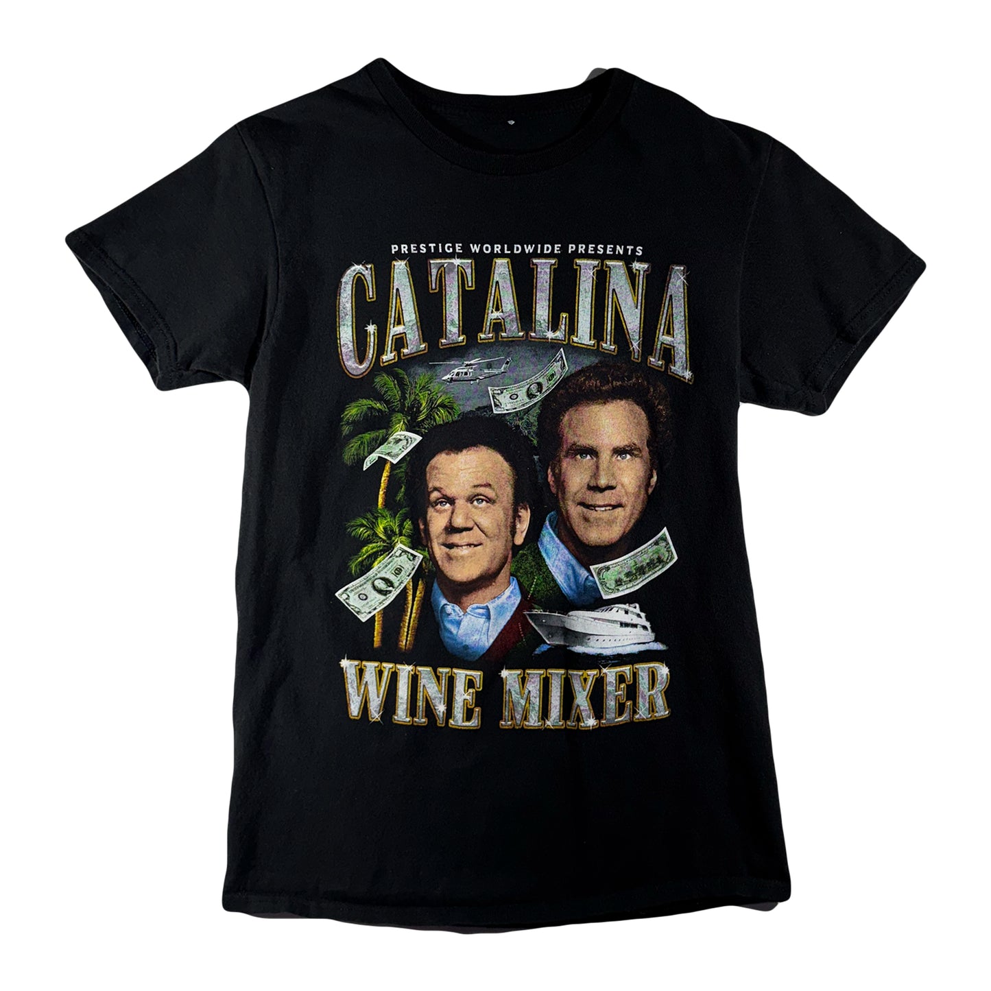 Vintage Step Brothers T-Shirt Catalina Wine Mixer Movie Tee