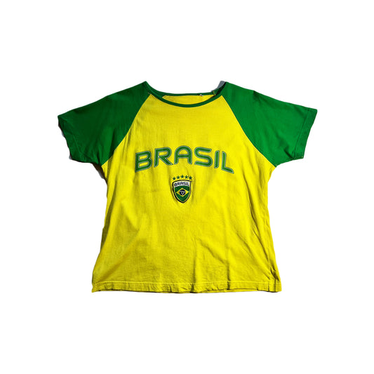 Vintage Brazil T-Shirt Soccer Fifa World Cup 2006 Y2K