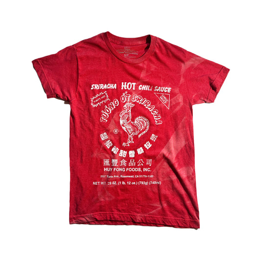 Vintage Sriracha T-Shirt Hot Sauce Light Bleaching