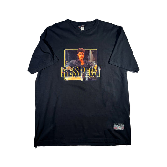 Vintage Scarface T-Shirt RESPECT Movie Vinyl Print