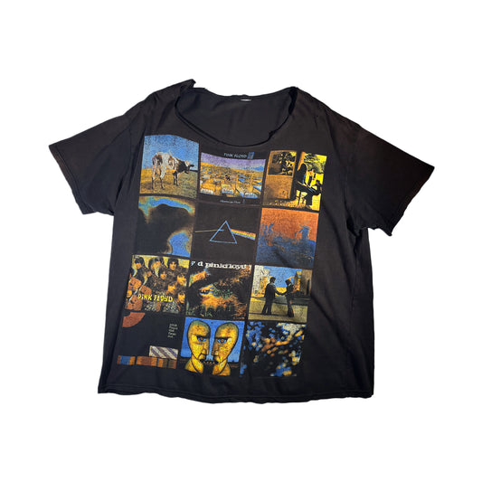 Vintage Pink Floyd T-Shirt Albums Dark Side Cut Collar 2000