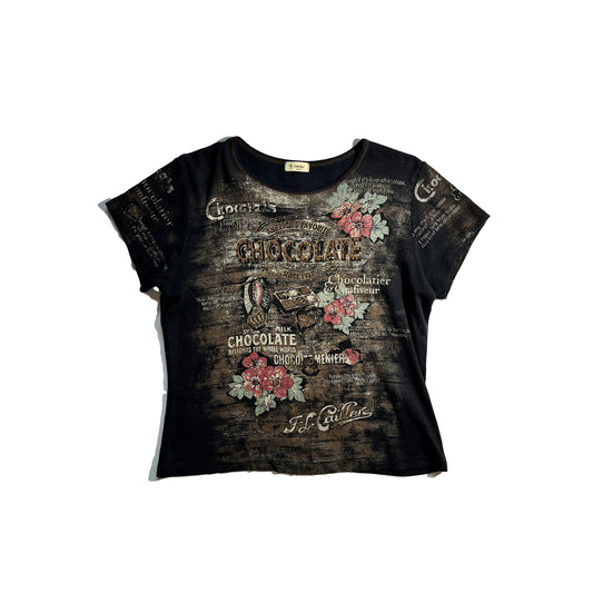 Vintage Chocolate T-Shirt Top Sequence