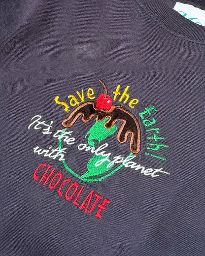 Vintage Save The Earth T-Shirt Chocolate