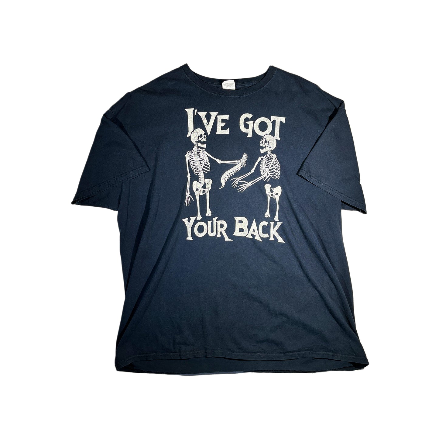 Vintage I've Got Your Back T-Shirt Skeleton Glow In The Dark