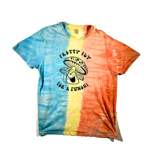 Vintage Pretty Fly T-Shirt For A Funghi Slogan Tee Tie Dye