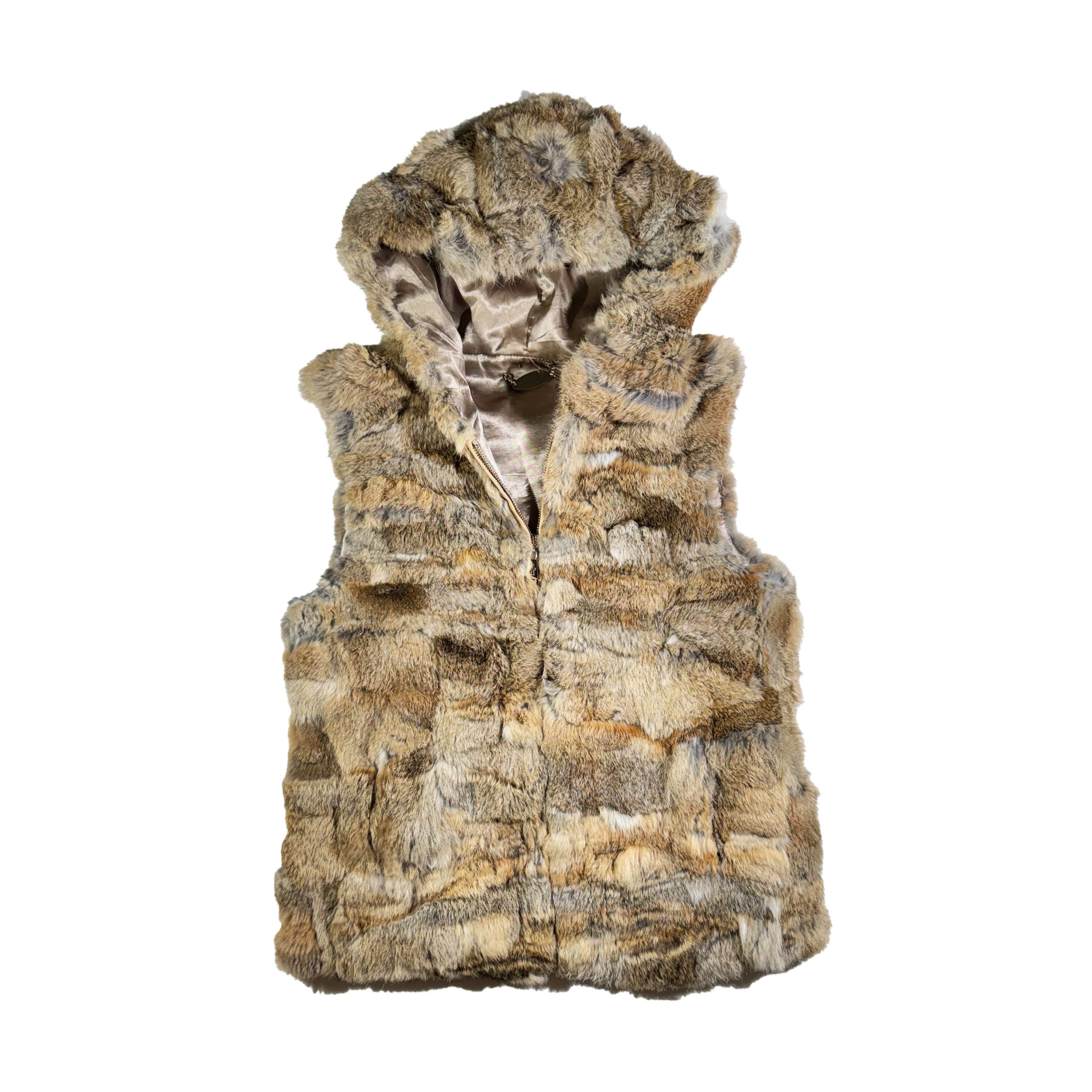 Vintage Rabbit Fur Vest 90 s Glorydays Fine Goods