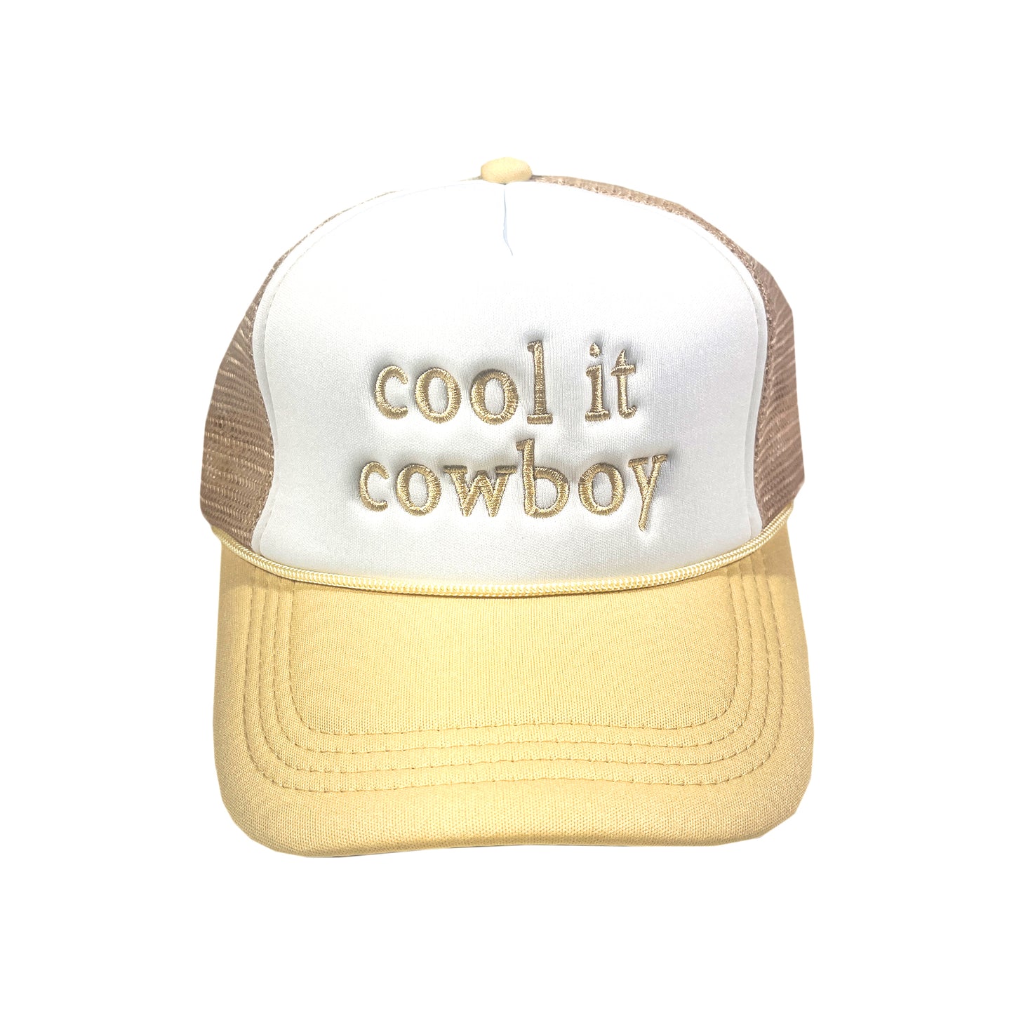 Vintage Cool It Cowboy Hat Snapback Trucker