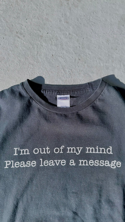Vintage I'm Out Of My Mind T-Shirt Slogan USA Made