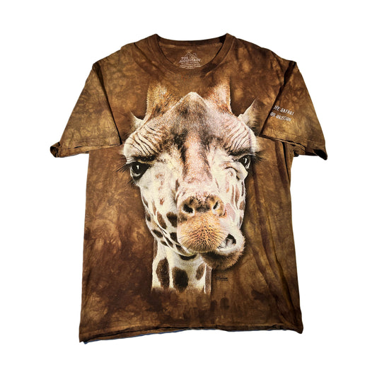 Vintage Giraffe T-Shirt Animal The Mountain Tee Funny