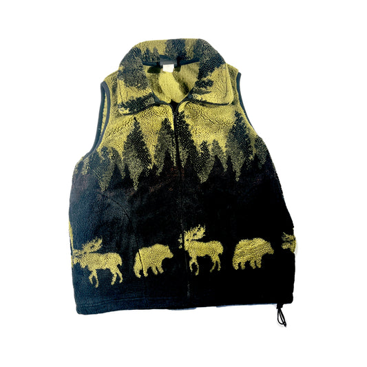 Vintage Nature Vest Fleece