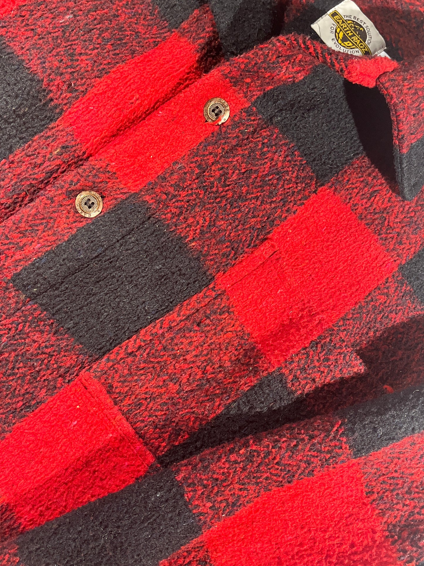 Vintage Flannel Jacket SOFT Button Up Plaid