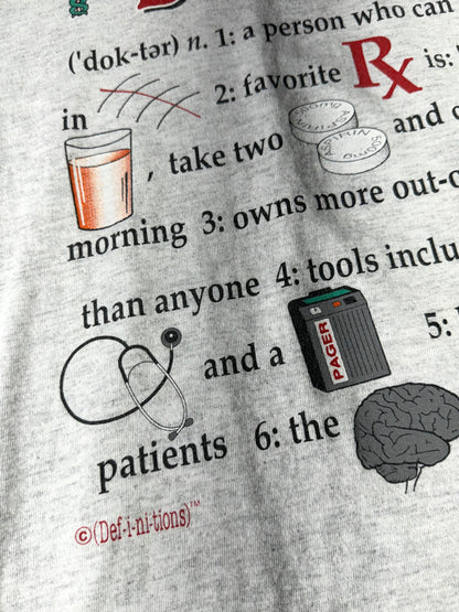Vintage Doctor T-Shirt RX Pills Drink Operation Single Stitch 90s