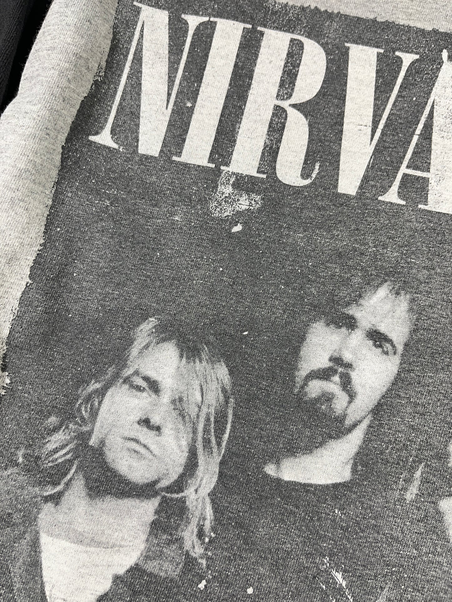 Vintage Nirvana T-Shirt Top Baseball Cut Band Tee