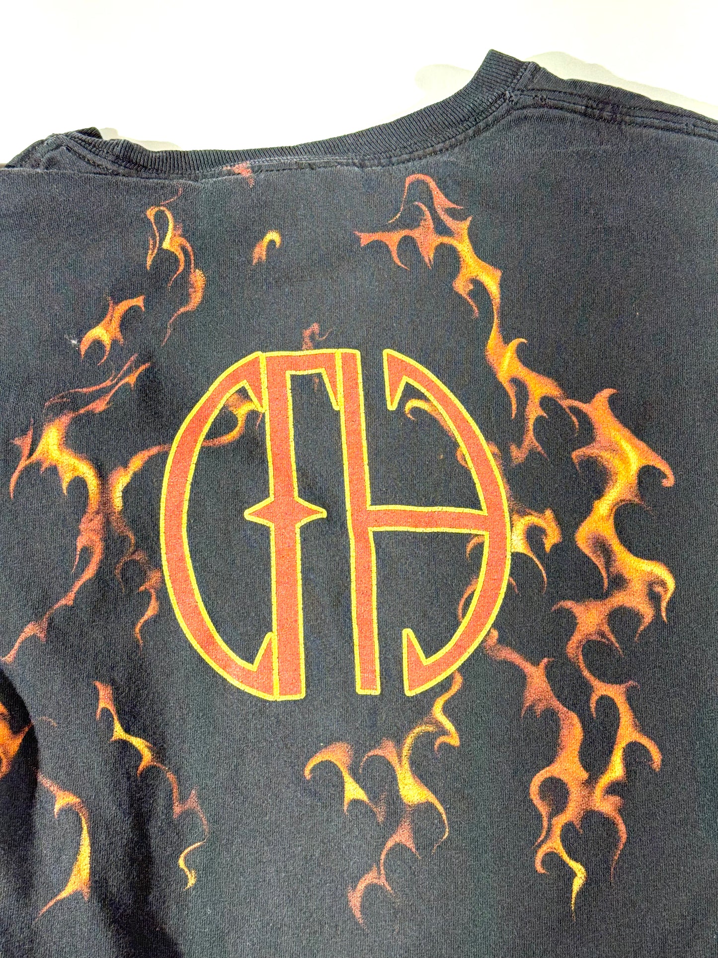 Vintage Pantera Band T-Shirt Flames Skull