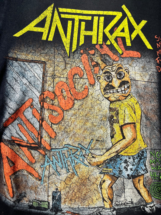 Vintage Anthrax Band T-Shirt Anti Social