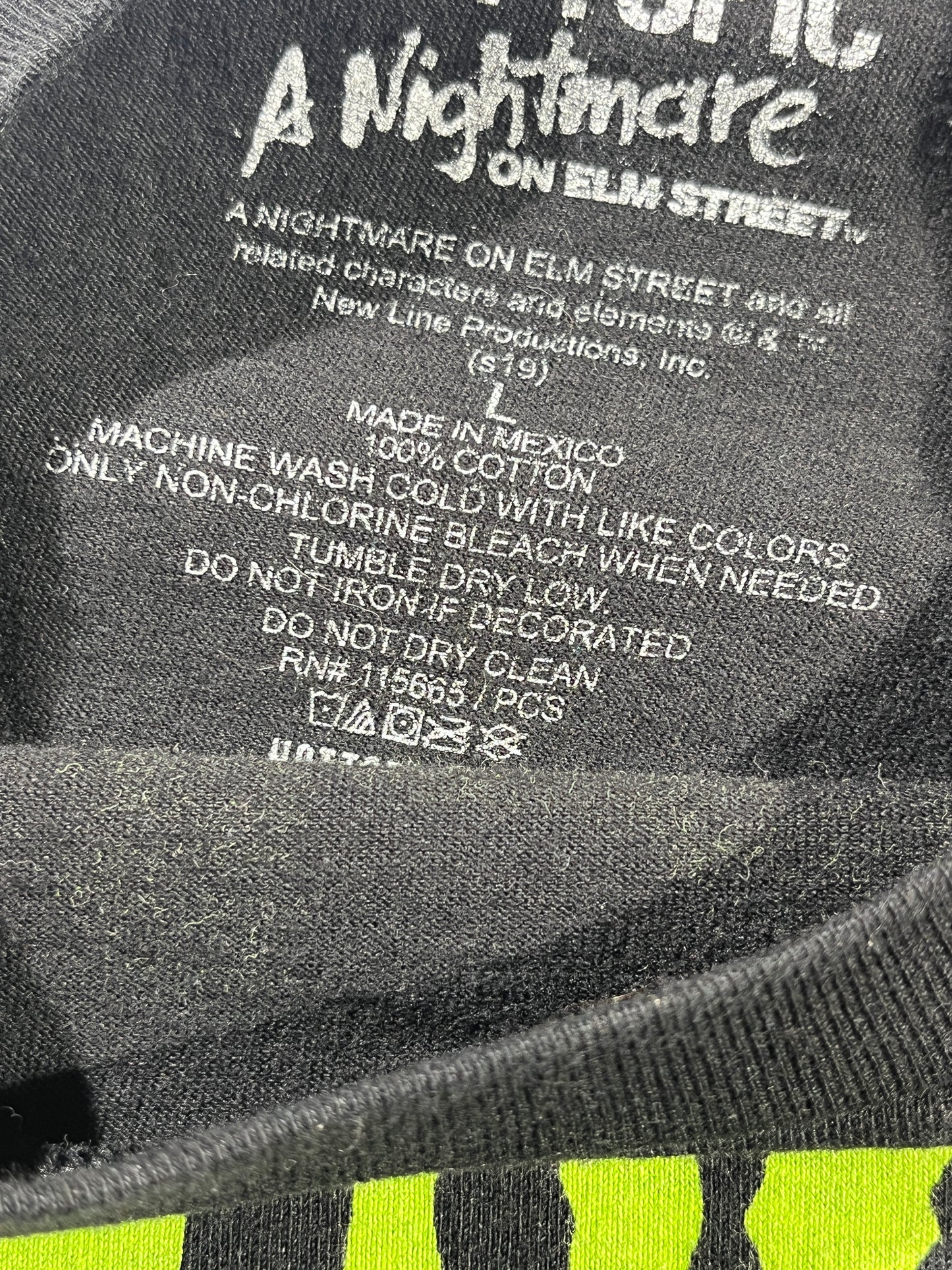 Vintage Nightmare On Elm T-Shirt Freddie Krueger