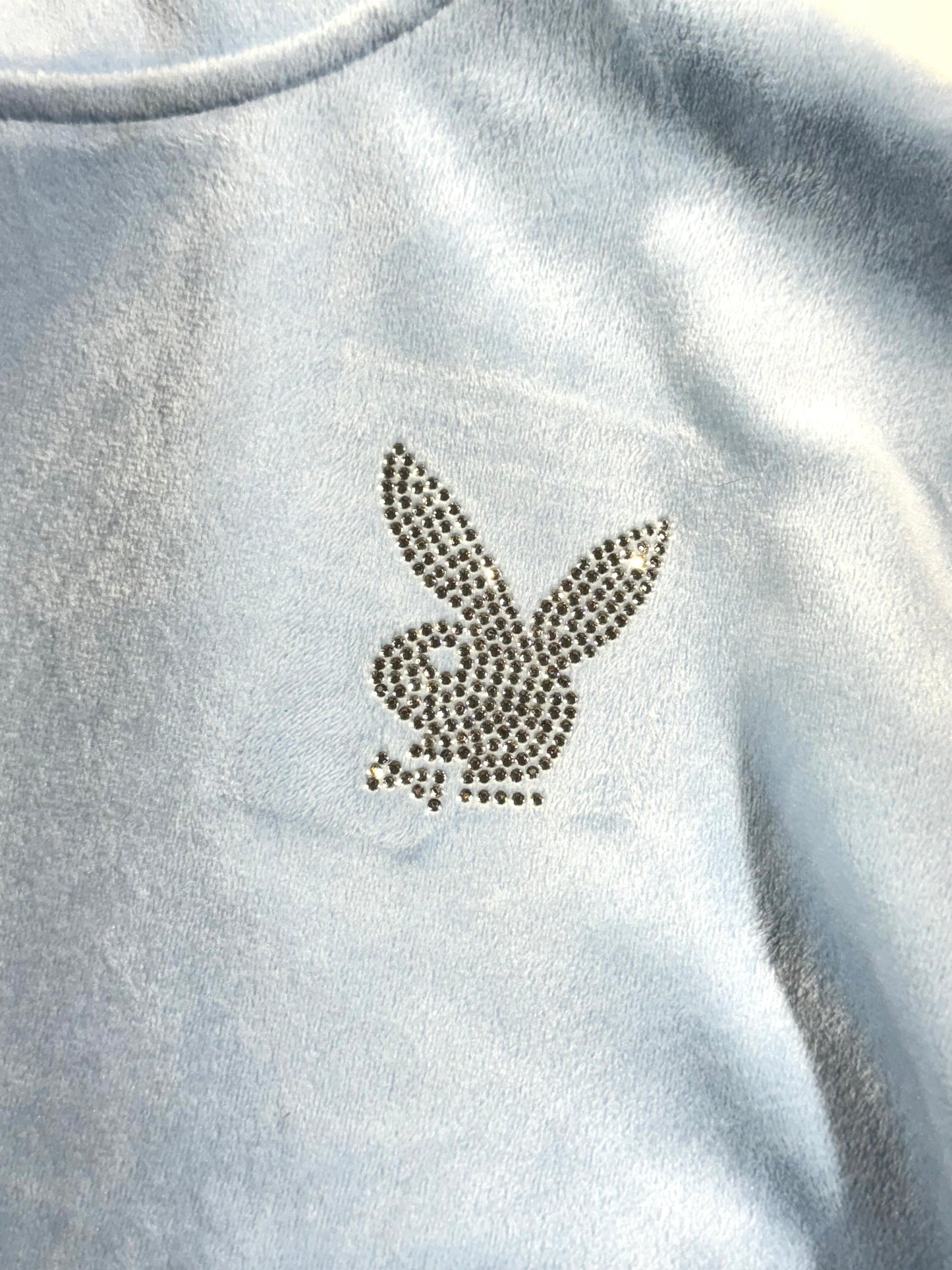 Vintage Playboy Hoodie Velour Soft & Cropped