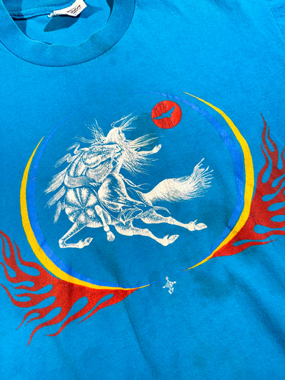 Vintage Majestic T-Shirt Horse and Maiden Fleeing from Né'éshjaá