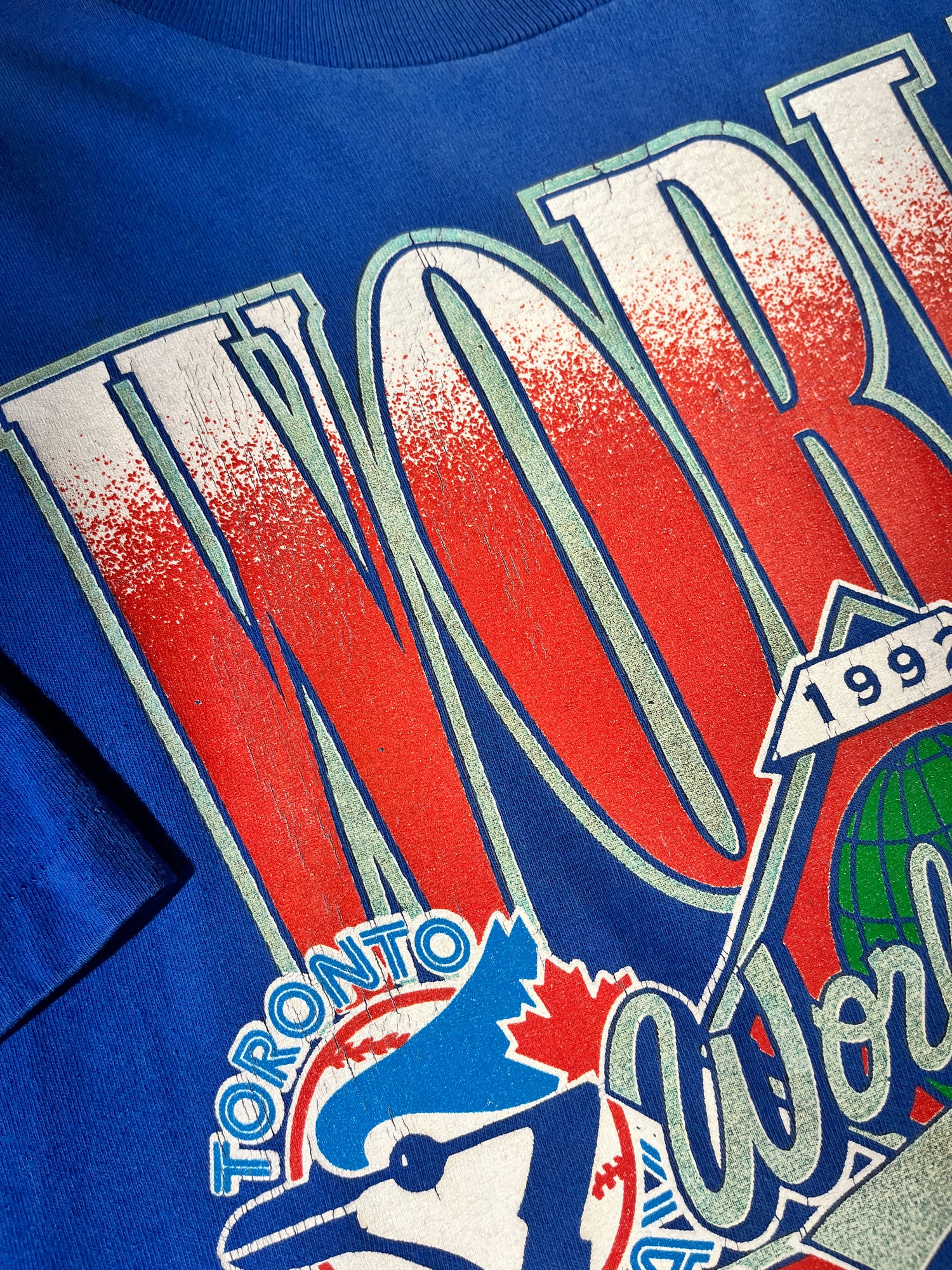 Vintage Toronto Blue Jays T-Shirt 1992 World Champs MLB USA Made