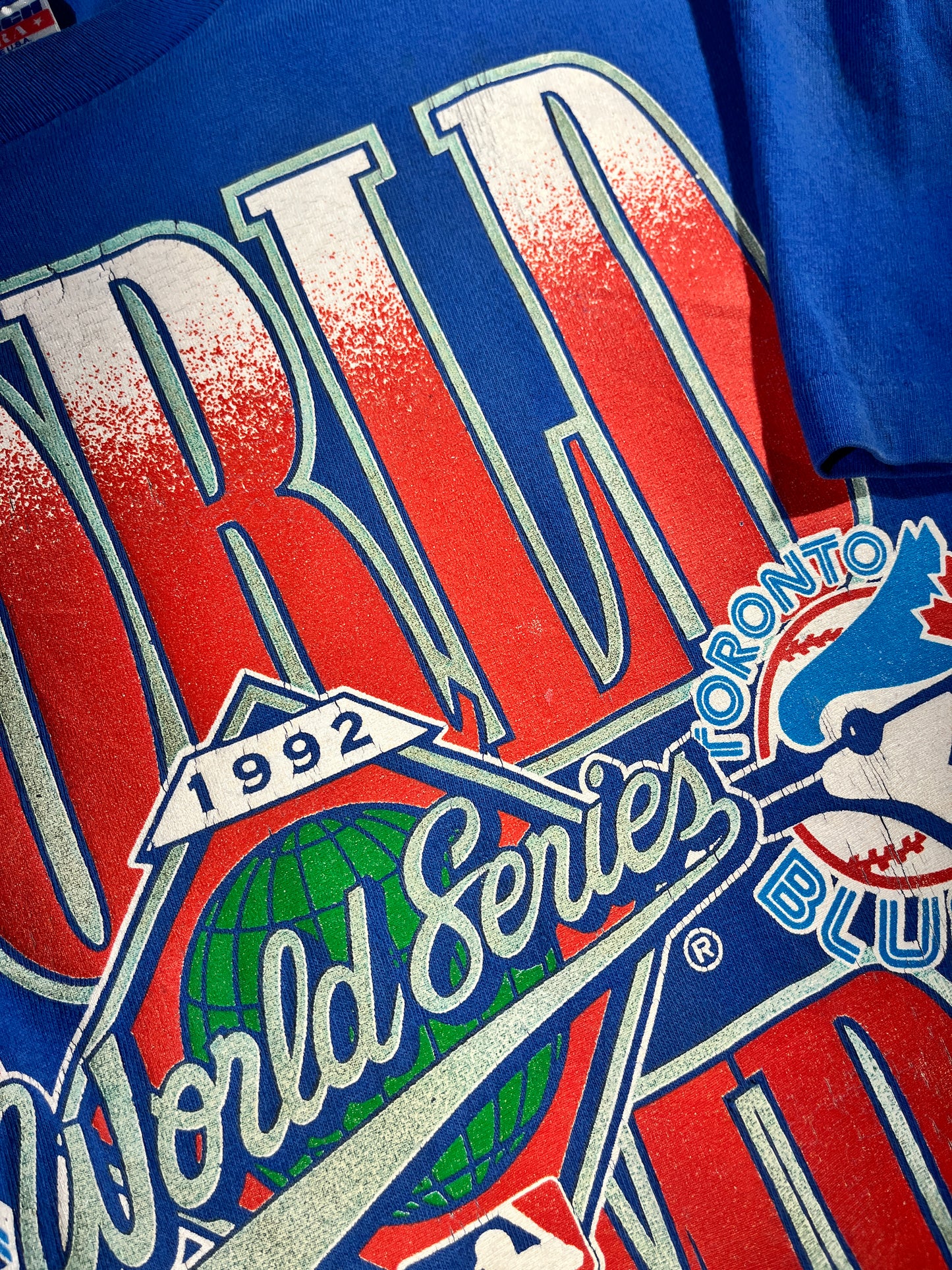 Vintage Toronto Blue Jays T-Shirt 1992 World Champs MLB USA Made