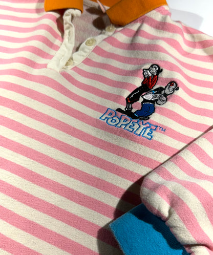 Vintage Popeye Polo Shirt Top