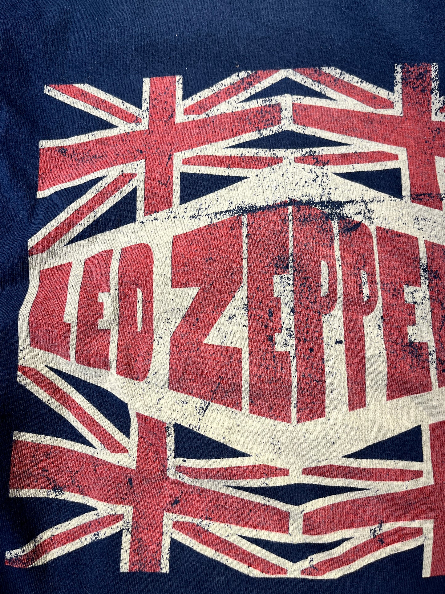 Vintage Led Zeppelin T-Shirt UK Flag Band Tee