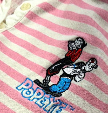 Vintage Popeye Polo Shirt Top