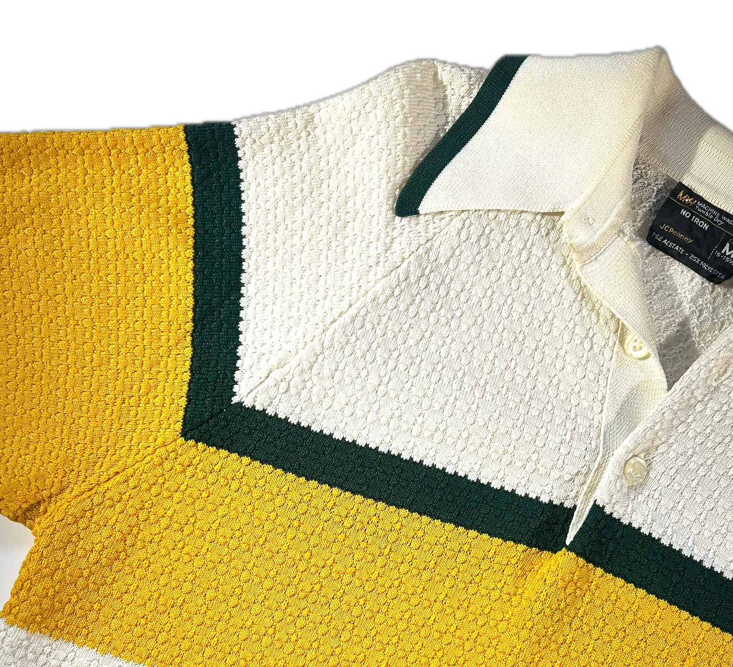 Vintage 70's Knit Polo Shirt Top