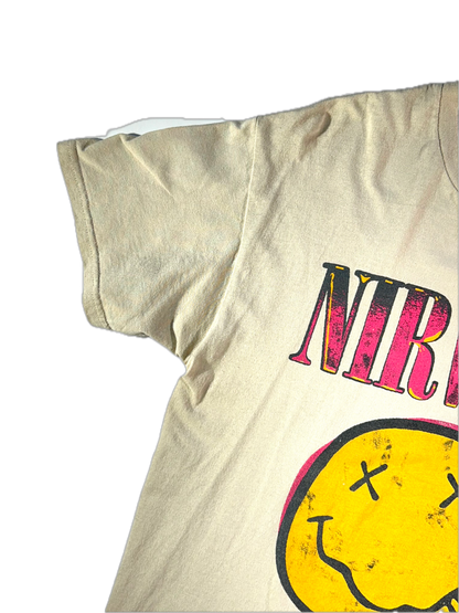 Vintage Nirvana Band T-Shirt Smiley Face