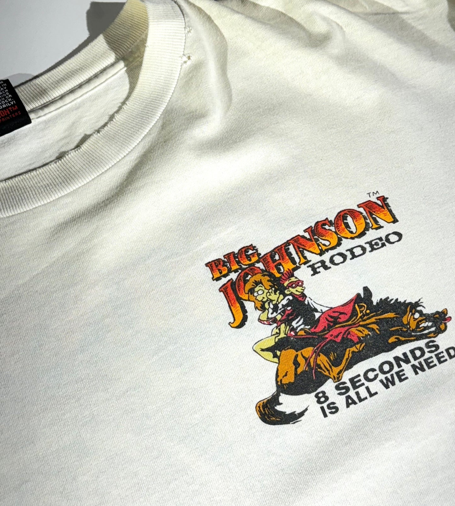 Vintage Big Johnson T-Shirt Rodeo Funny