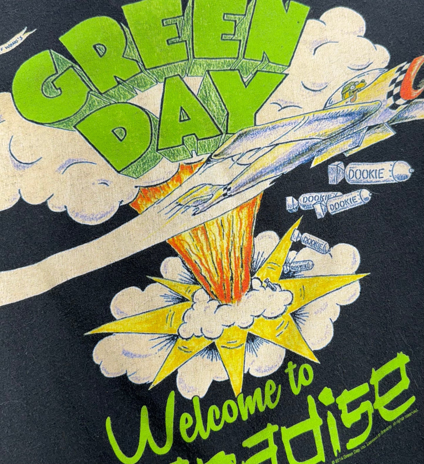 Vintage Green Day T-Shirt Welcome To Paradise