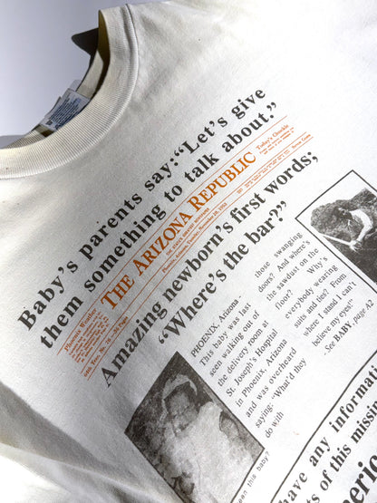 Vintage Newspaper T-Shirt News Baby 40th Birthday Tee