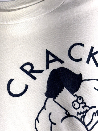 Vintage Bart Simpson T-Shirt Crack Kills 90s USA Made Single Stitch