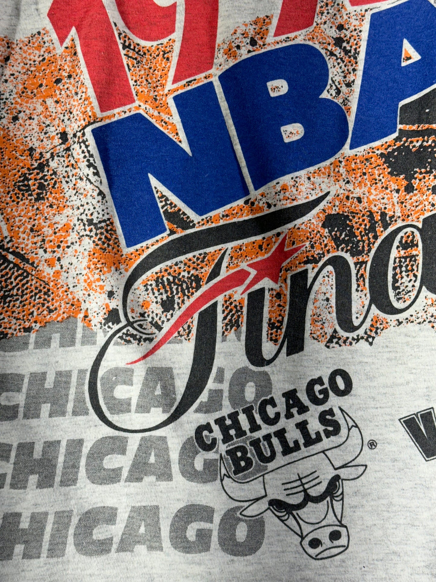 Vintage NBA T-Shirt 1993 Finals Suns and Bulls RARE