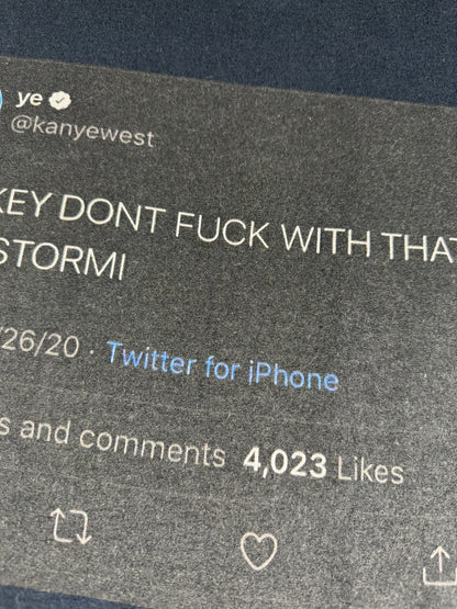 Vintage Kanye West T-Shirt Tweet Stormi