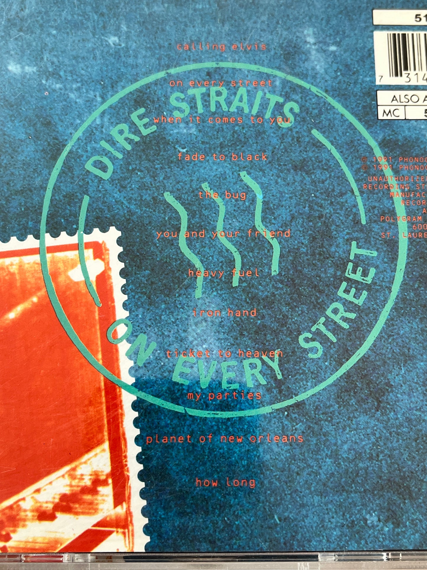 Vintage Dire Straits CD On Every Street