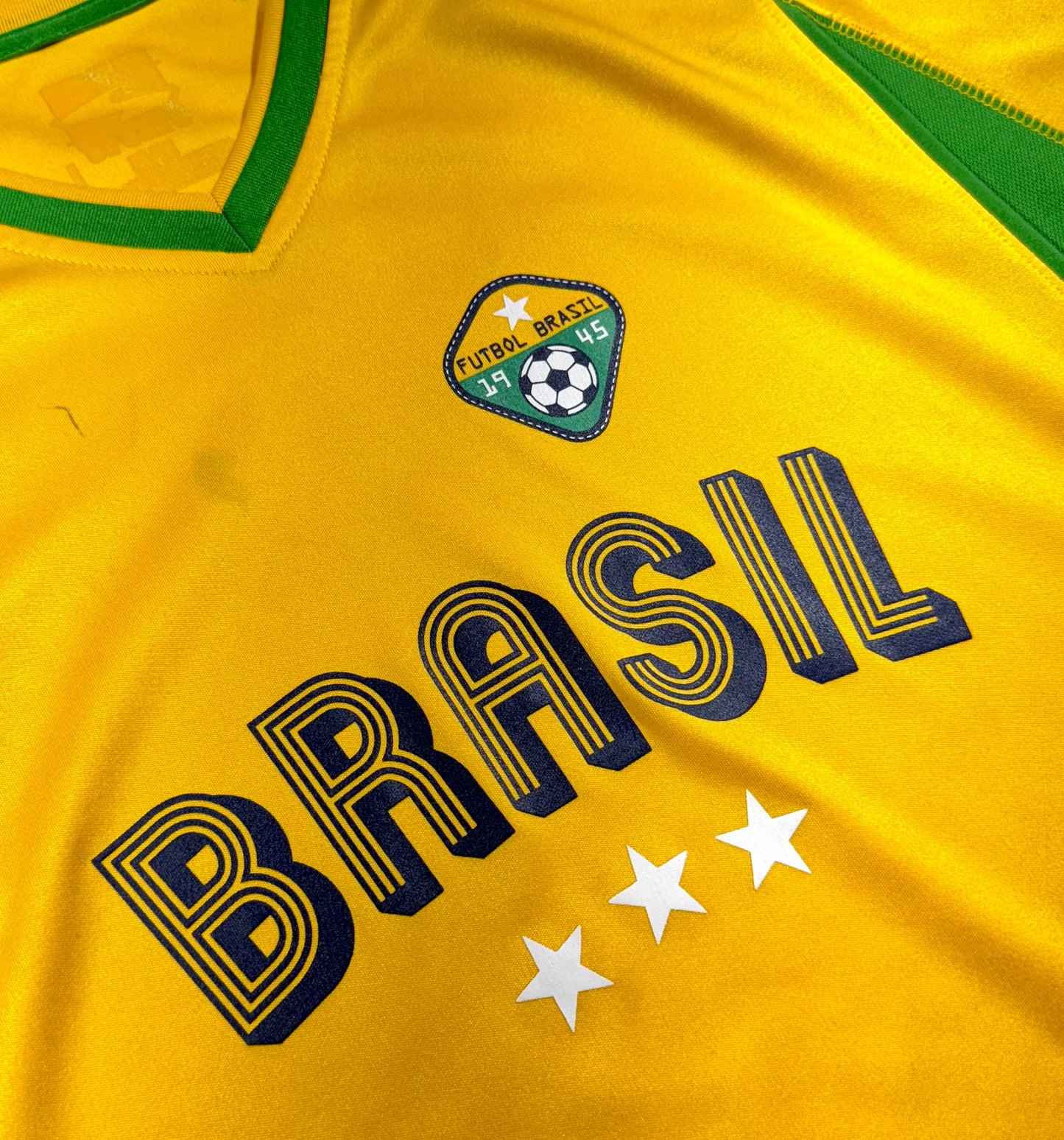 Vintage Brazil Jersey Football National Soccer Team Brasil Futbol