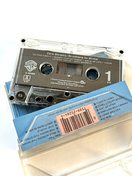 Vintage Dire Straits Cassette Tape Brothers In Arms