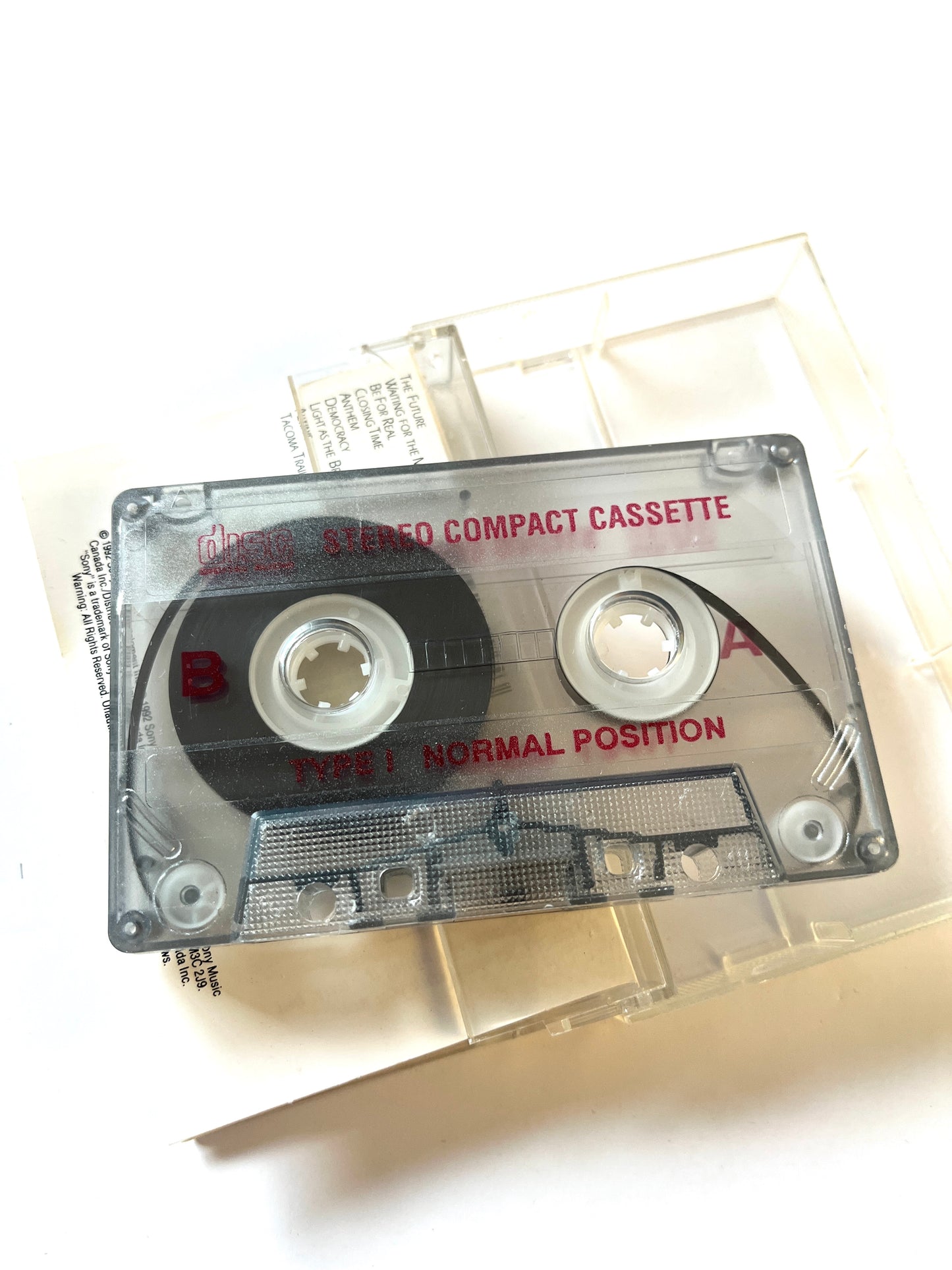 Vintage Leonard Cohen Cassette The Future