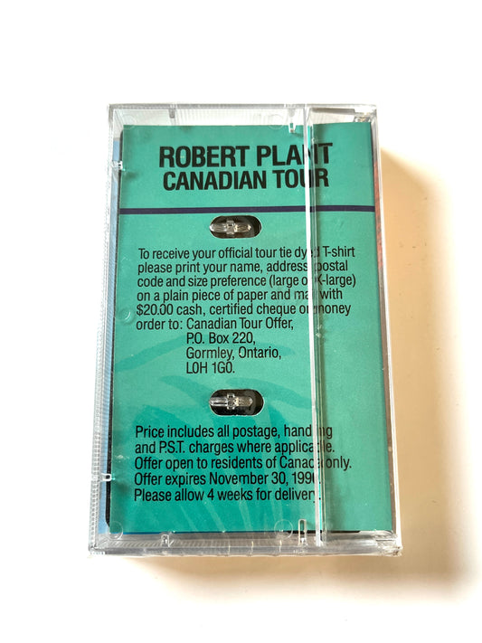 Vintage Robert Plant Cassette 1999 Canadian Tour Led Zeppelin