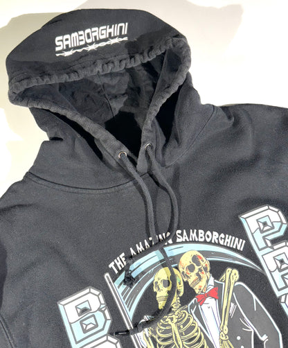 Vintage Skull Hoodie Samborghini Broken Promises Lightning