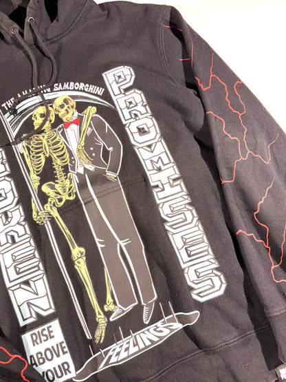 Vintage Skull Hoodie Samborghini Broken Promises Lightning