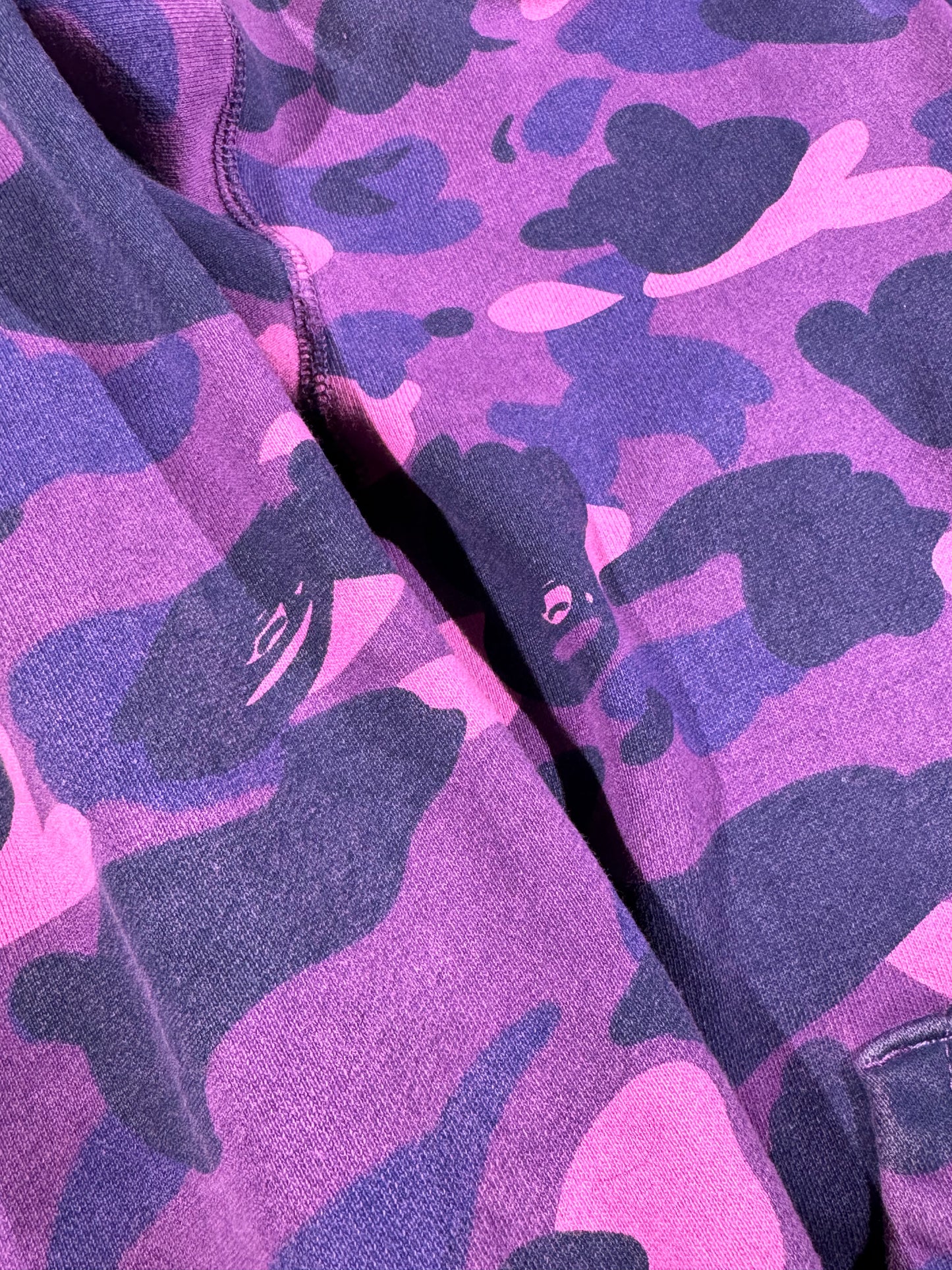 Vintage Bape Hoodie Full Hood Zipper Camo Shark