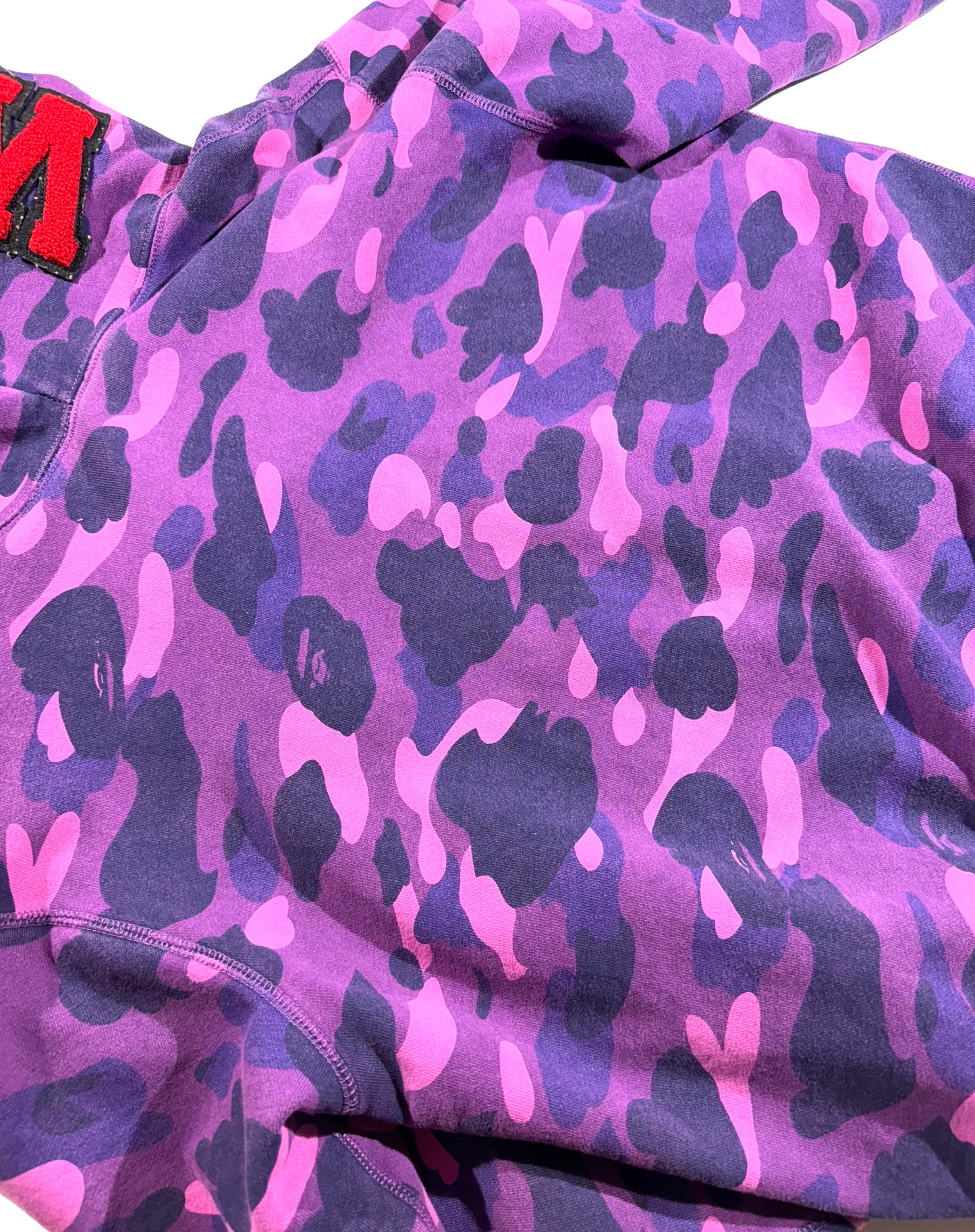 Vintage Bape Hoodie Full Hood Zipper Camo Shark