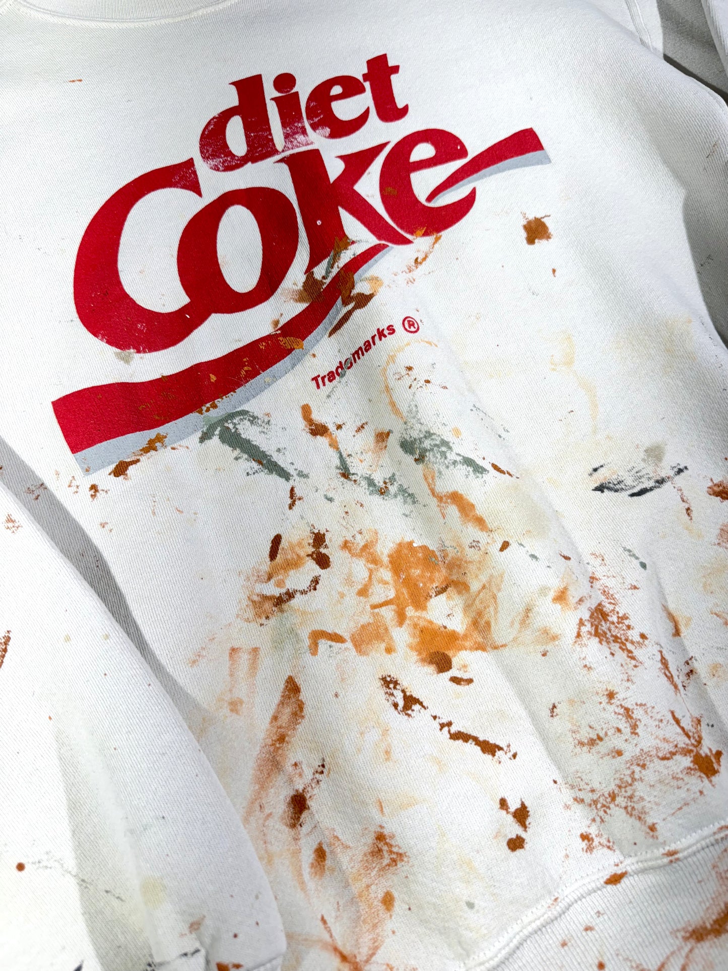 Vintage Diet Coke Crewneck Paint Splatter