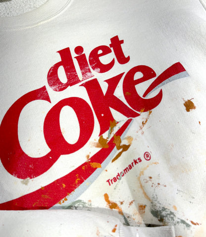 Vintage Diet Coke Crewneck Paint Splatter